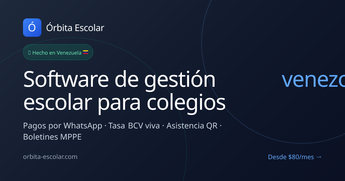 Software de gestión escolar | Órbita Escolar